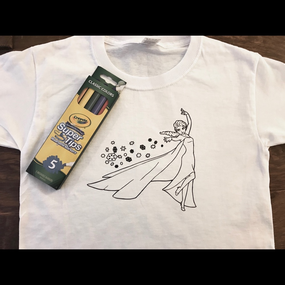 Coloring page frozen Elsa T-shirt